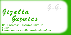 gizella guzmics business card